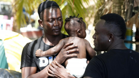 Un grupo de haitianos rumbo a Estados Unidos.