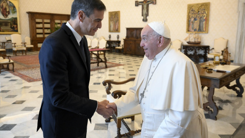 11/10/2024 | El Papa Francisco recibe a Pedro Sánchez, Presidente del Gobierno de España, en audiencia privada en el Vaticano.