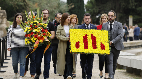 ERC en l'homenatge a Lluís Companys.