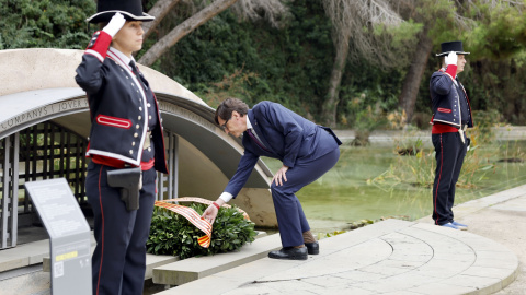 Salvador Illa ret homenatge a Lluís Companys en el 84è aniversari del seu afusellament.