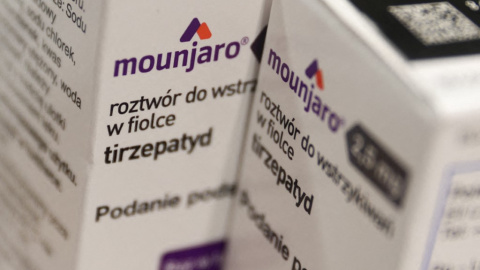 El medicamento Mounjaro, en una farmacia en Polonia.