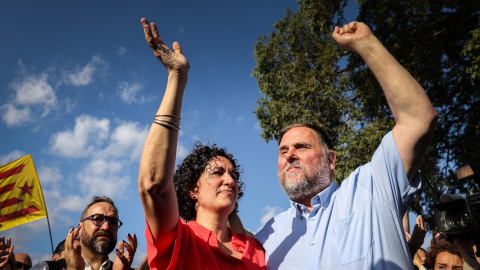 Marta Rovira i Oriol Junqueras a Cantallops aquest divendres