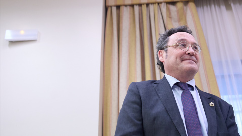 El fiscal general del Estado, Álvaro García Ortiz, durante la elección de la Vicepresidencia Primera de la Comisión de Justicia, en el Congreso de los Diputados, a 21 de diciembre de 2023, en Madrid.