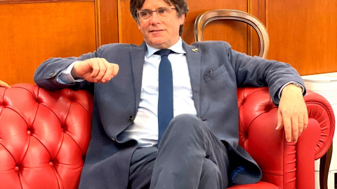 Carles Puigdemont, en Alguer (Cerdeña).