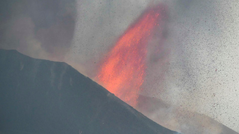 Imagen de la erupción volcánica de La Palma.