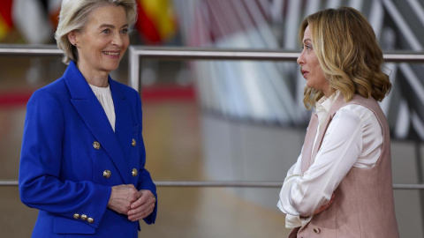 Ursula von der Leyen y Giorgia Meloni