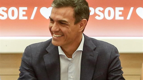 El secretario general del PSOE y presidente del Gobierno en funciones, Pedro Sánchez, durante la reunión de la Comisón Ejecutiva Federal del partido | Europa Press