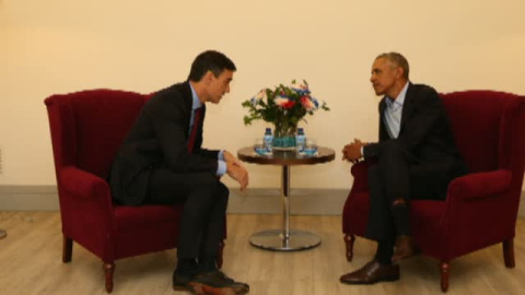 Pedro SÃ¡nchez se reÃºne con Barack Obama en Madrid