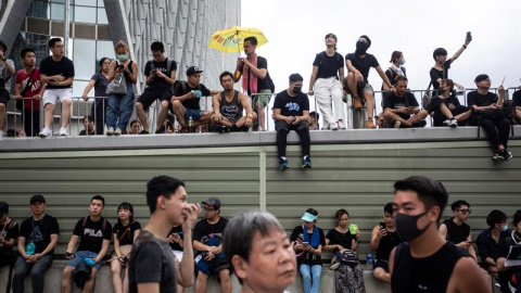 Protestas en Hong Kong contra la ley de extradición. EFE/EPA/CHAN LONG HEI