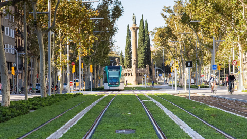 El tramvia per la Diagonal