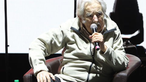 José Mujica, en un acto de cierre de campaña en Montevideo.