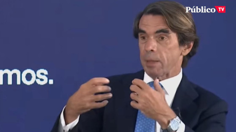 Aznar, sobre las pensiones: "Yo no soy pensionista, ni estoy jubilado, ni nada de eso, ni tengo ganas de jubilarme, ni me pienso jubilar"