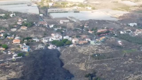 La lava arrasa el centro de Todoque