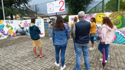 Afluencia de alumnos en el colegio concertado ante la ausencia de estudiantes en los colegios públicos de Santoña