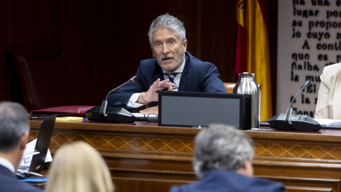 El ministro del Interior, Fernando Grande-Marlaska, comparece en la Comisión de Investigación sobre el ‘caso Koldo’, en el Congreso de los Diputados