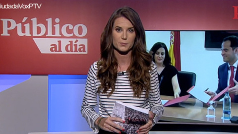 Núria Martínez, durante el informativo 'Público al Día'.