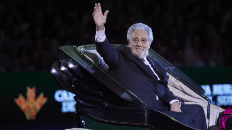 El tenor Plácido Domingo durante un evento en Sevilla,  a 17 de noviembre de 2022.