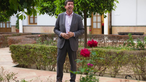 Juan Marín, vicepresidente de la Junta, este jueves en el Parlamento.