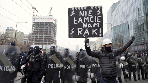 Manifestación Polonia