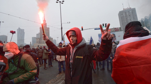 Manifestación Polonia