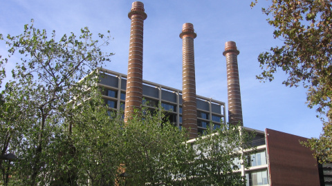 Parque de 'Les Tres Xemeneies', en Barcelona.