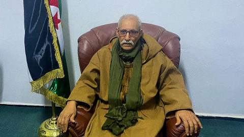 El secretario general del Frente Polisario y presidente de la República Árabe Saharaui Democrática, Brahim Gali, durante la entrevista concedida a Público y otros tres medios europeos en el marco de la celebración del XVI Congreso de su organización