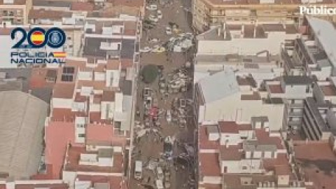 Vista aérea de la devastación provocada por la DANA en València