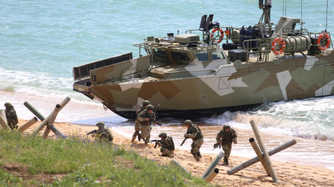 Maniobras militares rusas en la península de Crimea.