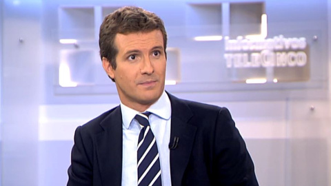 10/07/2019 - El líder del PP, Pablo Casado, durante una entrevista en Telecinco. / CAPTURA DE PANTALLA - MEDIASET