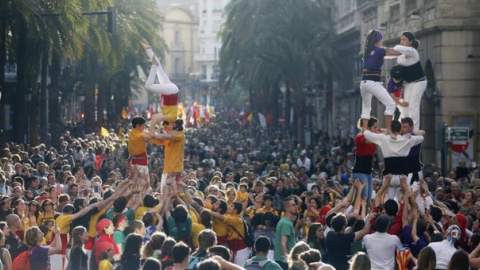 Manifestació del 25 d'abril de fa un anys