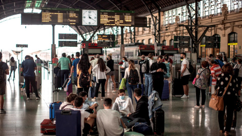 La estación del Norte de Valencia durante la segunda jornada de huelga de Renfe, el pasado 1 de octubre de 2021.