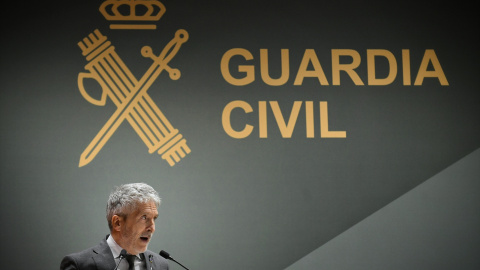 El ministro del Interior, Fernando Grande-Marlaska, durante un acto en la Dirección General de la Guardia Civil.