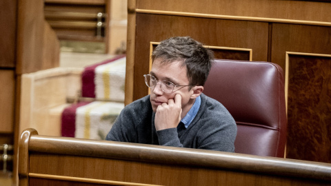 El exdiputado de Sumar Iñigo Errejón durante una sesión plenaria en el Congreso