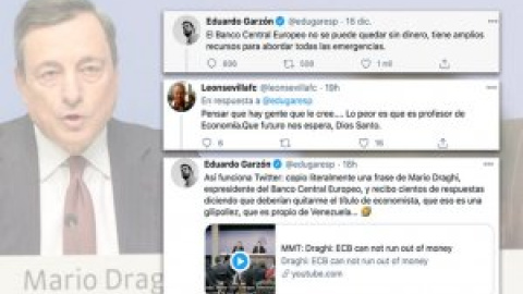 El troleo de Eduardo Garzón para 'liberales' a cuenta del Banco Central Europeo