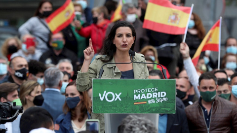 La candidata de Vox a la presidencia de la Comunidad de Madrid, Rocío Monasterio.