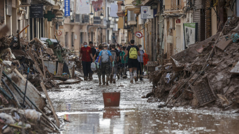 Situación en Paiporta (València) tras los estragos de la DANA.