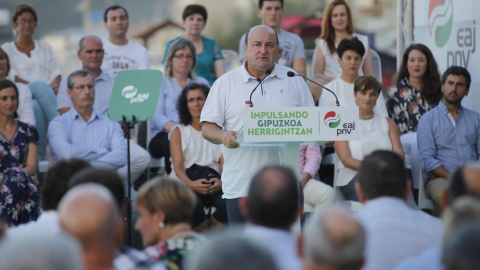 Andoni Ortuzar, durante su discurso de inicio del curso político en Zarautz. Foto: PNV