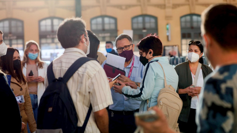 Cuarta jornada de huelga de Renfe. En la imagen, la estación del Norte de València.