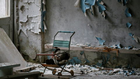 Guardería de Pripyat, localidad cercana a la central nuclear de Chernóbil.