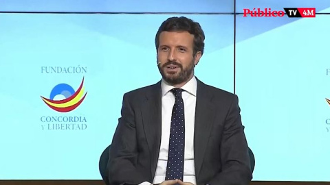 Pablo Casado apela a "salir de la radicalidad" tras recibir Reyes Maroto una navaja aparentemente ensangrentada