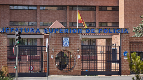 Fachada de la Jefatura Superior de Policía de Madrid, a 7 de julio de 2024, en Madrid.