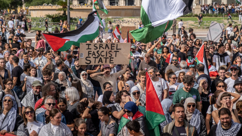 Manifestación Barcelona Palestina