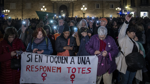 Imagen de archivo de una manifestación contra los feminicidios en Barcelona, a 2 de enero de 2023.