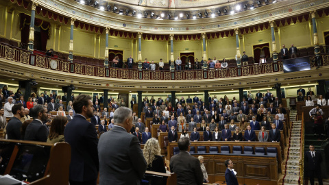 Minuto silencio Congreso de los Diputados