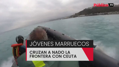 JÃ³venes marroquÃ­es cruzan a nado la frontera con Ceuta y el Gobierno acuerda su devoluciÃ³n