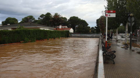 Imatge del barranc de La Móra de Tarragona després dels aiguats