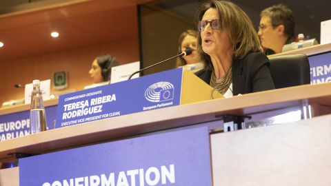 La candidata a la vicepresidencia ejecutiva de Transición Limpia, Justa y Competitiva, y a la cartera de Competencia de la Comisión Europea, Teresa Ribera.