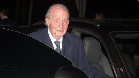 Juan Carlos de Borbón, en febrero de 2020, en el funeral del empresario Plácido Arango, en Madrid.