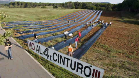 Protesta contra el Quart cinturó.