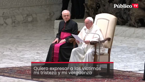 El papa Francisco expresa su "vergüenza" por la "larga incapacidad de la Iglesia" para gestionar los casos de pederastia